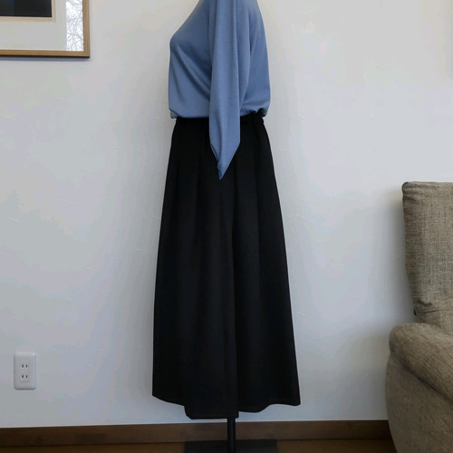 ウールギャザースカート ランダムギャザースカート