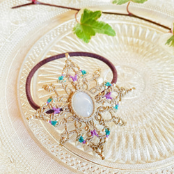 レジン ピンク ドライフラワー ヘアゴム ヘアゴム sora7iro 通販