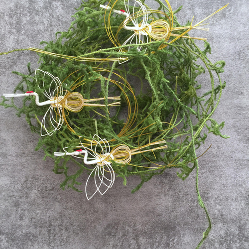 ヒカゲノカズラ　お正月飾り　しめ縄飾り　しめ縄　蓬莱飾り　掛蓬莱　水引 ヒカゲノカズラ お正月飾り しめ縄飾り しめ縄 蓬莱飾り 掛蓬莱 水引