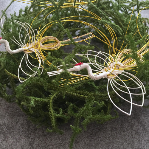 正月 しめ縄飾り 植物素材　ひょうたん　ヒカゲノカズラ 正月飾り ヒカゲノカズラ しめ縄・しめ飾り KASHIWARA 通販