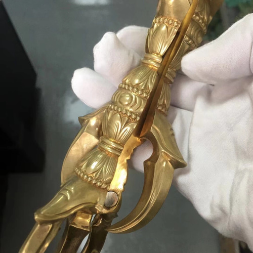 仏教法器 小五鈷杵 金剛杵 密教法具 真鍮製 vajra 10cm（仏教法