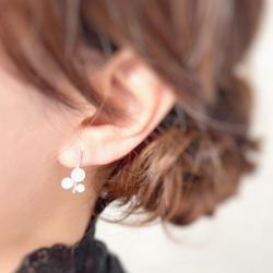 【JORIE】PEARL TREE （ﾊﾟｰﾙﾂﾘｰ）淡水パール　silver925刻印あり　（ピアス／イヤリング対応） 3枚目の画像