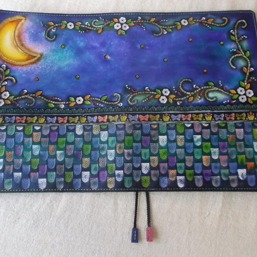 ほぼ日手帳カズンサイズ対応　レザー手帳カバー A5サイズ  刻印,拭き染め ほぼ日手帳カズン対応 A5サイズ手帳カバー レザー 刻印＆拭き染め