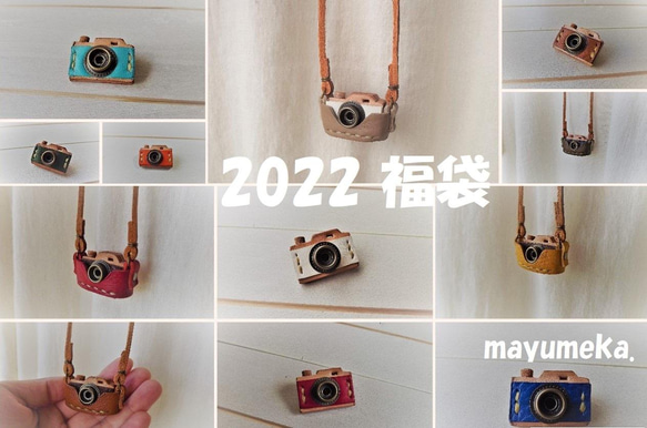 新春福袋2022　カメラの福袋　カメラネックレス＆カメラブローチのセット 2枚目の画像