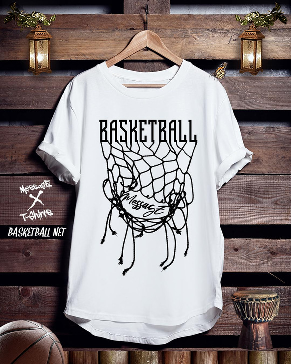 バスケTシャツ「BASKETBALL NET」 1枚目の画像