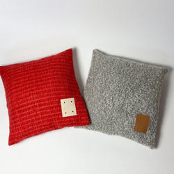 〈 A/W〉Epidote Cushion cover (red) 50×50 4枚目の画像