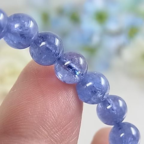 高品質/一点もの】タンザナイト タンザニア産 7㎜ 美しい 透明感