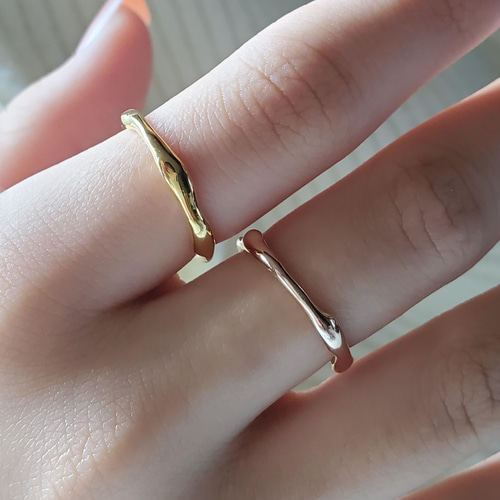 枝リングBranches ring sv925 重ね付けリング、デコボコリングRS-130