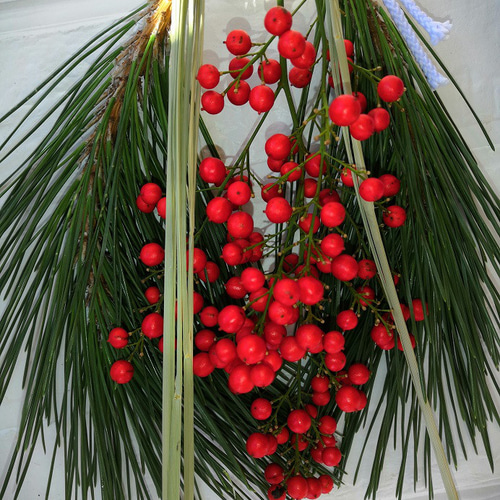 予約中】お正月3点セット『松・南天・輪飾り』 日本の伝統 正月飾り