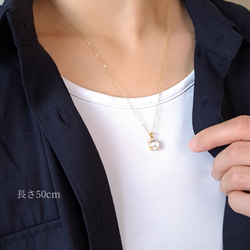 【14kgf】宝石質・大粒キュービックジルコニア(CZ) ネックレス 5枚目の画像