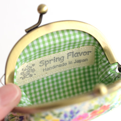 New! Coin purse (S) - ”Spring Garden" Japanese fabric [975] 第4張的照片