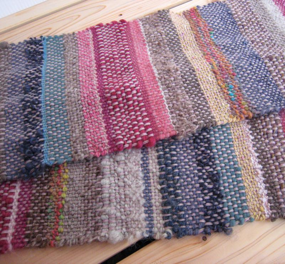 毛糸の手織りマフラー2121 16枚目の画像