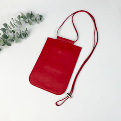 本革サコッシュ(赤) ポケット付き サコッシュ Z-chan(じいちゃん) 通販