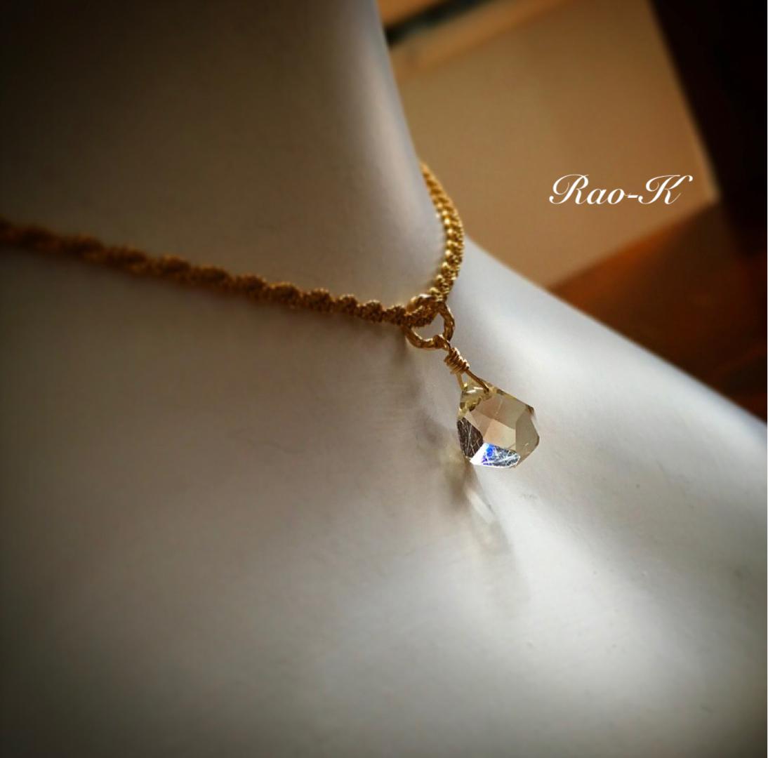 ✨rough stone✨14kgfオレゴンサンストーンのペンダントトップ