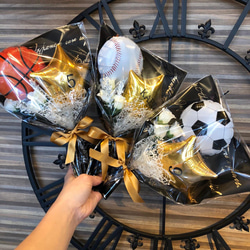 【Sportsbouquet】文字入れ込み　花束　卒団式　バルーン　サッカー　バスケ　野球　 6枚目の画像