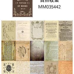 6種類　ページシリーズ2　古書　新聞　地図　音譜　手紙　デザインペーパー　レトロ　コラージュ　紙モノ 10枚目の画像