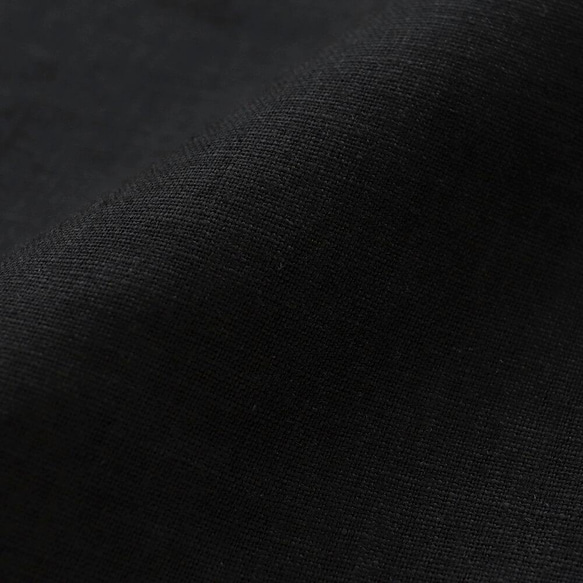 亞麻荷花襯衫（黑色）TP13。 第9張的照片