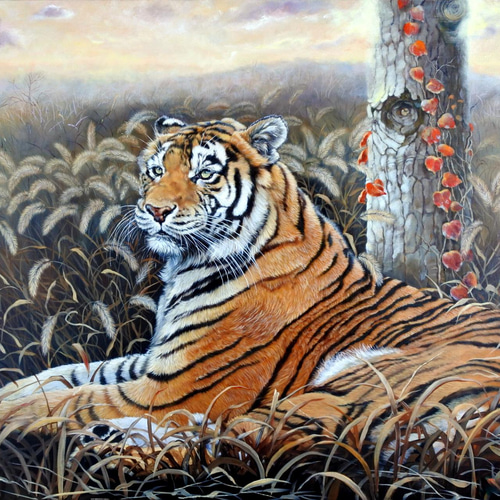 虎の油絵原画F30号 絵画 mimoza 通販 13154101|Creema(クリーマ) 虎の油絵原画F30号 絵画 mimoza 通販 13154101|Creema(クリーマ)