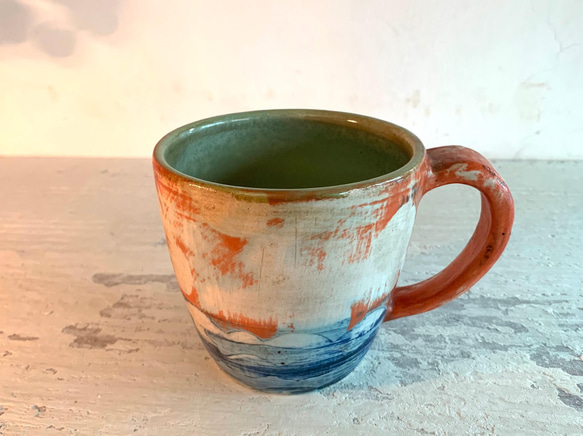 海市蜃樓陶製咖啡杯_陶器馬克杯 第2張的照片