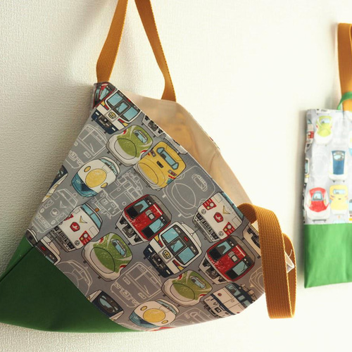 入園入学セット☆男の子☆「ぼくの好きな電車」のレッスンバッグ