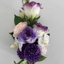 【送料無料】アーティフィシャルフラワー仏花一対　花器無し　40cm お供え 4枚目の画像