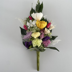 プリザーブドフラワー仏花一基 花器無し 35cm プリザーブド