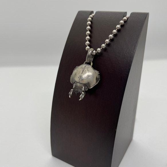 オオクワガタネックレス ニジイロクワガタ♀(ペンダントトップ)シルバーアクセサリー