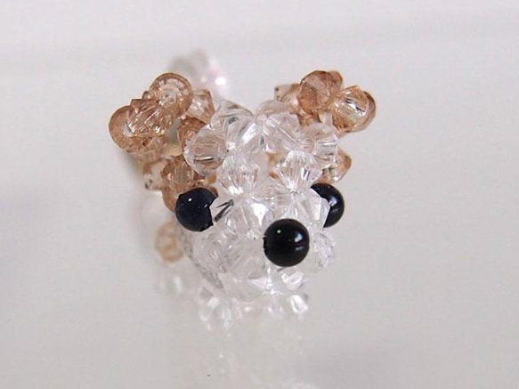 ビーズのチワワ（たれ耳） 2枚目の画像