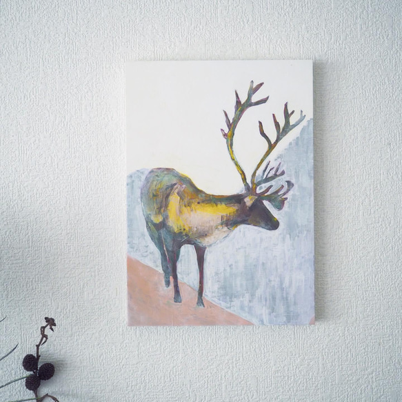 原画】トナカイの絵 絵画 Hang 通販 13155013｜Creema(クリーマ)