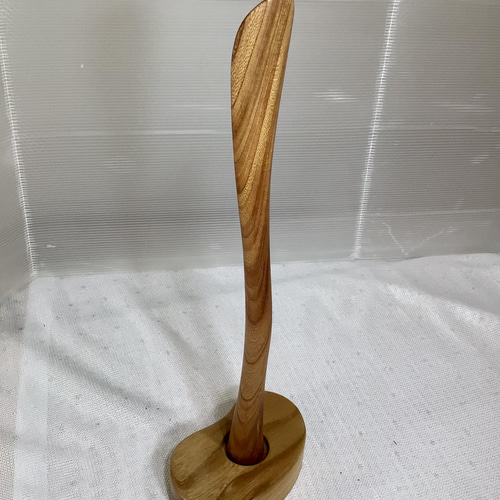 「よっすさん」専用　天然木　ブビンガ　ブーツ型靴べらスタンド　一点物　手造り よっすさん」専用 天然木 ブビンガ ブーツ型靴べらスタンド 一点物