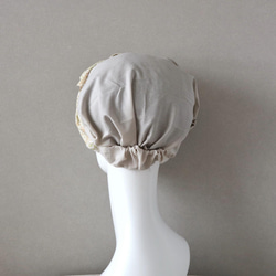 帽子 ケア帽子 医療用帽子にも コットンとウィリアムモリスのヘアバンド(優しい花々)<hairband219> 4枚目の画像