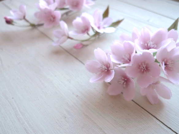 【受注作製】丸い桜のコサージュ  2022 10枚目の画像