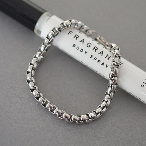 送料無料】ステンレス製 ベネチアンチェーンブレスレット18cm