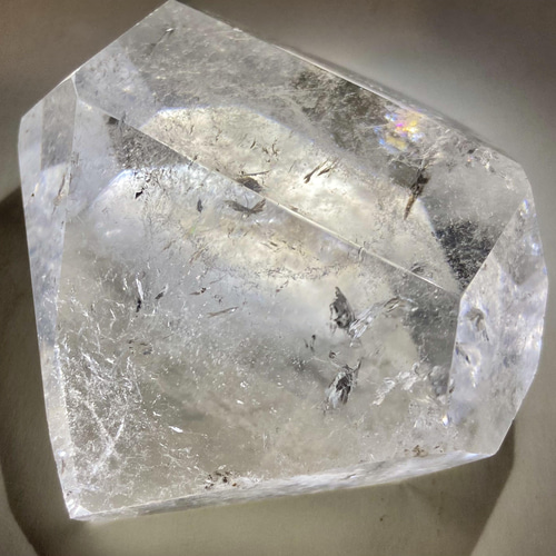 レインボー✨ エンジェルブレッシング ダブルポイント 原石 ラフストーン