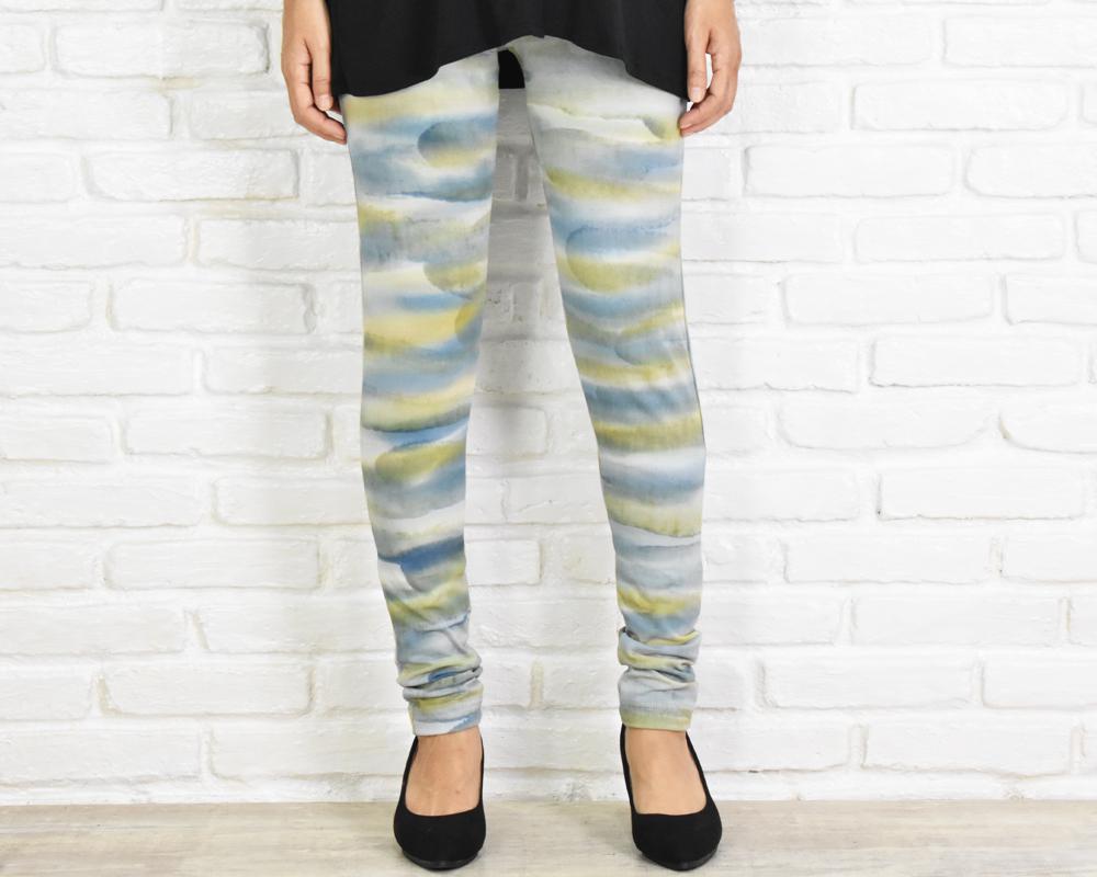 【再販】極上の穿き心地！手染めストレッチレギンスロングパンツ