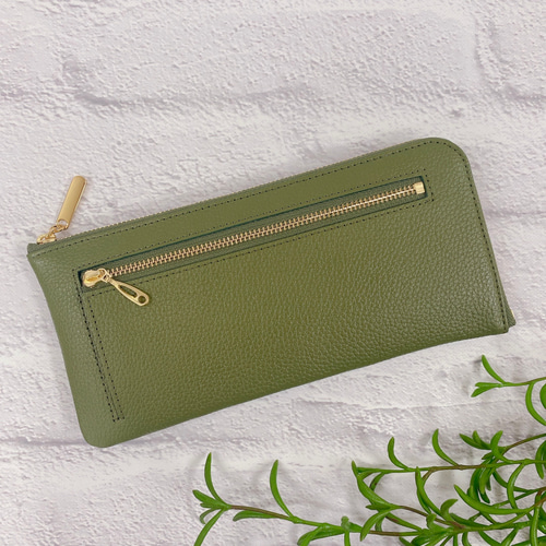 ★新品未使用★CYPRIS MORPHO★オリーブグリーン 長財布★ マチなし長財布｜レーニアカーフ｜革財布・革長財布のキプリス