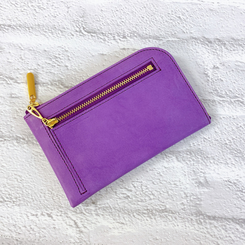 育てる革シリーズ】 イタリアンレザー 薄くて軽いコンパクトな財布 10