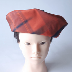 貝雷帽與 rikyu/Kumihimo 裝飾絲綢布 第3張的照片