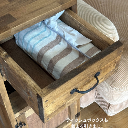 新作】98.Dust Box 引き出し付きゴミ箱 キャスター可動式