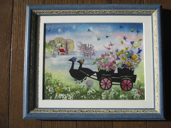 新作2022 creema限定《押し花アート額》ドリームランド＃押し花