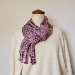 羊毛フェルト・手染めシルクのオーガンジーストール ストール hiro