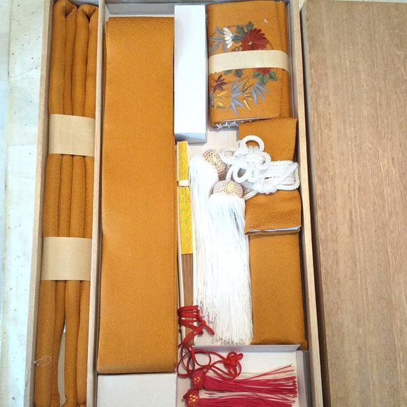 正絹】 花嫁 懐剣 筥迫 抱え帯 丸ぐけ4点set 丹後ちりめん