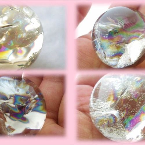 ✳️✨♡アイリスクォーツ♡✨✳️★超大玉★✳️　丸玉✳️スフィア✳️貴方の夢を応援^_^ 七色の虹が溢れ夢と希望を叶えるアイリスクォーツスフィア（丸玉