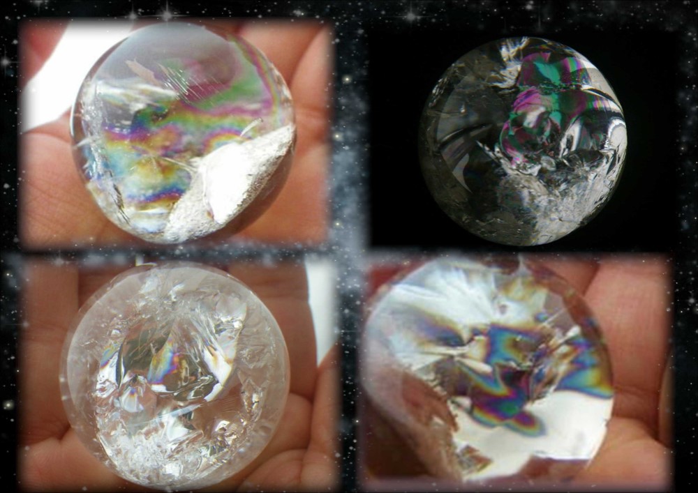 ✳️✨♡アイリスクォーツ♡✨✳️★超大玉★✳️　丸玉✳️スフィア✳️貴方の夢を応援^_^ 七色の虹が溢れ夢と希望を叶えるアイリスクォーツスフィア（丸玉）台座