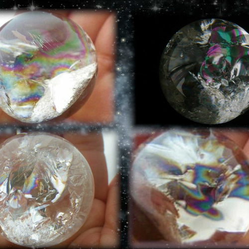 ✳️✨♡アイリスクォーツ♡✨✳️★超大玉★✳️　丸玉✳️スフィア✳️貴方の夢を応援^_^ 七色の虹が溢れ夢と希望を叶えるアイリスクォーツスフィア（丸玉