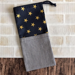 再入荷！】ポケット付きお箸袋 お箸箱入れ 花柄 モノトーン 給食袋