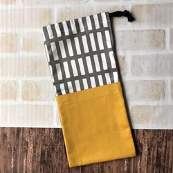 再入荷！】ポケット付きお箸袋 お箸箱入れ 花柄 モノトーン 給食袋