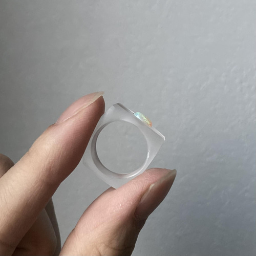 オパールの水晶リング 指輪・リング takahiro omori 通販 13159219