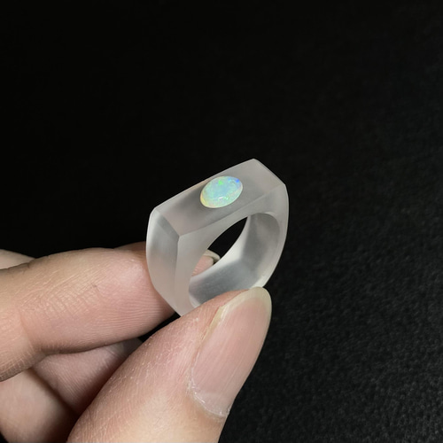 オパールの水晶リング 指輪・リング takahiro omori 通販 13159219