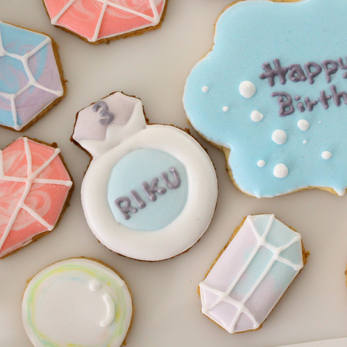 クッキー様♡オーダー専用ページ 宝石 【アイシングクッキー】 女の子向け かわいい きれい ピンク 誕生